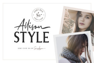 Allison Style Duo Font for Elegant Editorial Design