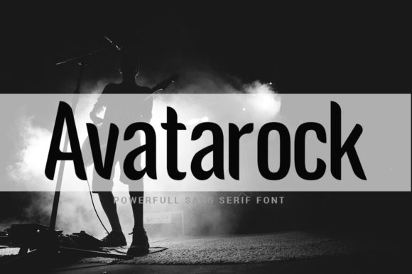 Avatarock Font for Handmade Labels and Display Designs