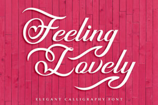 Feeling Lovely Font for Elegant Craft Projects