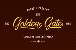 Golden Gate Duo Font for Handmade Labels and Branding
