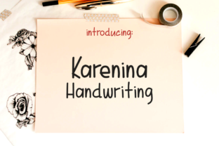 Karenina Handwriting Font for Handmade Product Labels