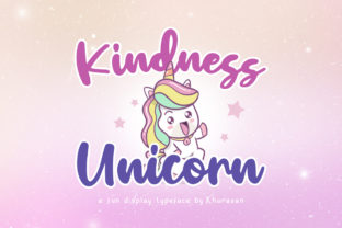Kindness Unicorn Font: Bold Script for Campaign Visuals