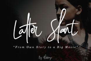 Latter Slant Font for Elegant Handmade Branding