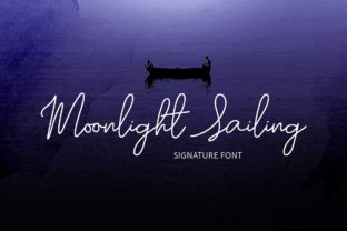 Moonlight Sailing Script Font for Editorial Design