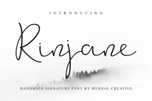 Rinjane Font: Bold Handwritten Script for Crafters