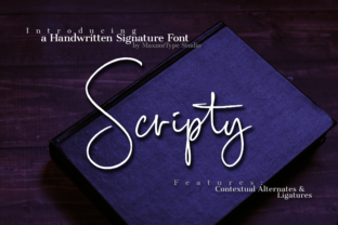 Scripty Font: Natural Handwritten Style for Crafters