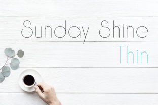 Sunday Shine Thin Font for Modern Brand Identity