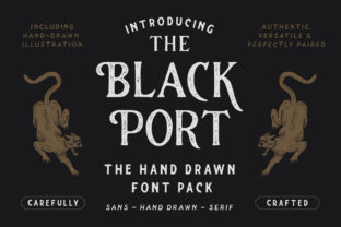 The Blackport Family Font for Handmade Product Design