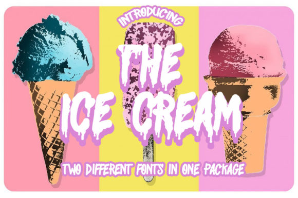 The Ice Cream Font: Editorial Design for Seasonal Layouts