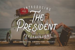 The President Font: Vintage Style for Handmade Labels