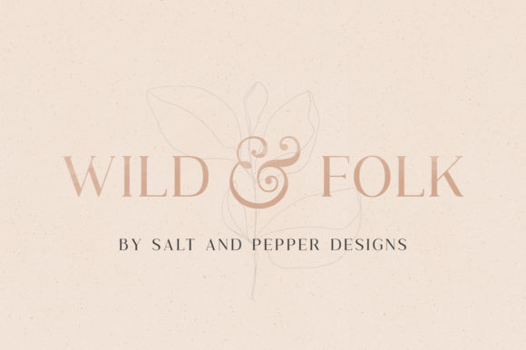 Wild Folk Font: Classic Serif Lettering for Editorial Design