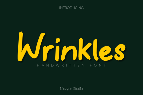 Wrinkles Font: A Versatile Script for Editorial Design